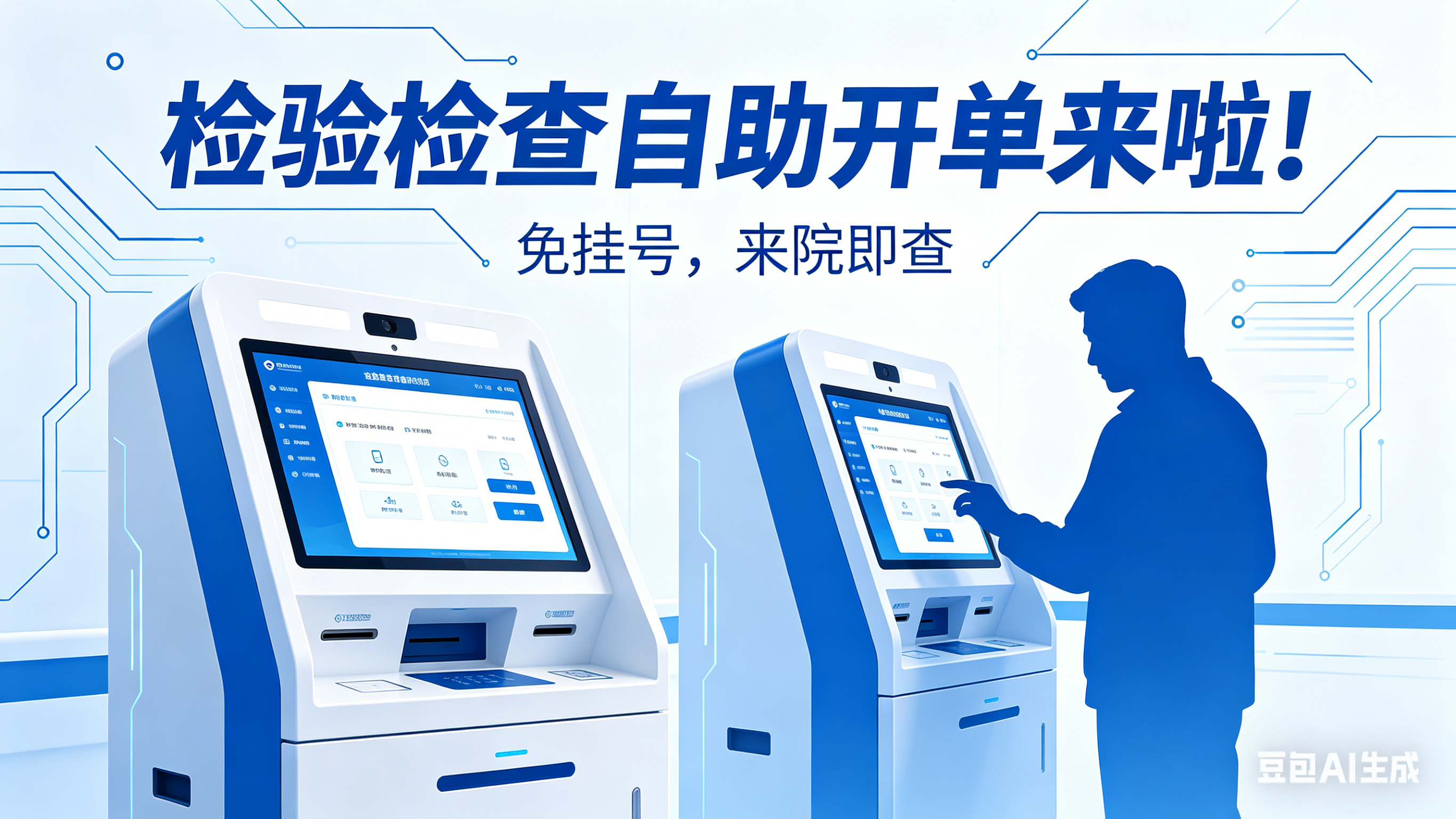 【医院动态】检验检查自助开单来啦！免挂号，来院即查